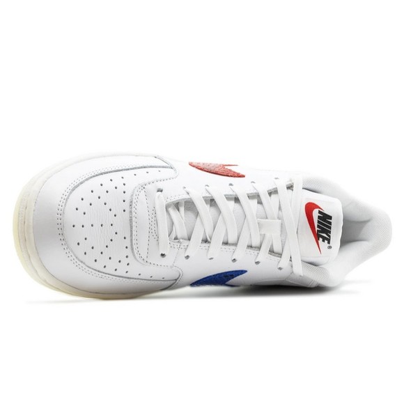 NEW - Nike Sky Force 3/4 Premium Snakeskin Shoes White/Red/Blue CW7074-100 Rare main image 4